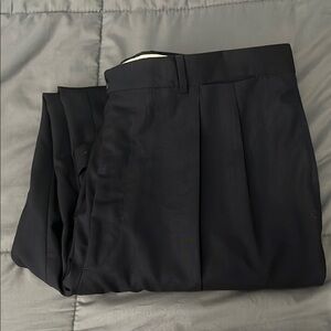 Faconnable Navy Pleated Dress Pant Size 42